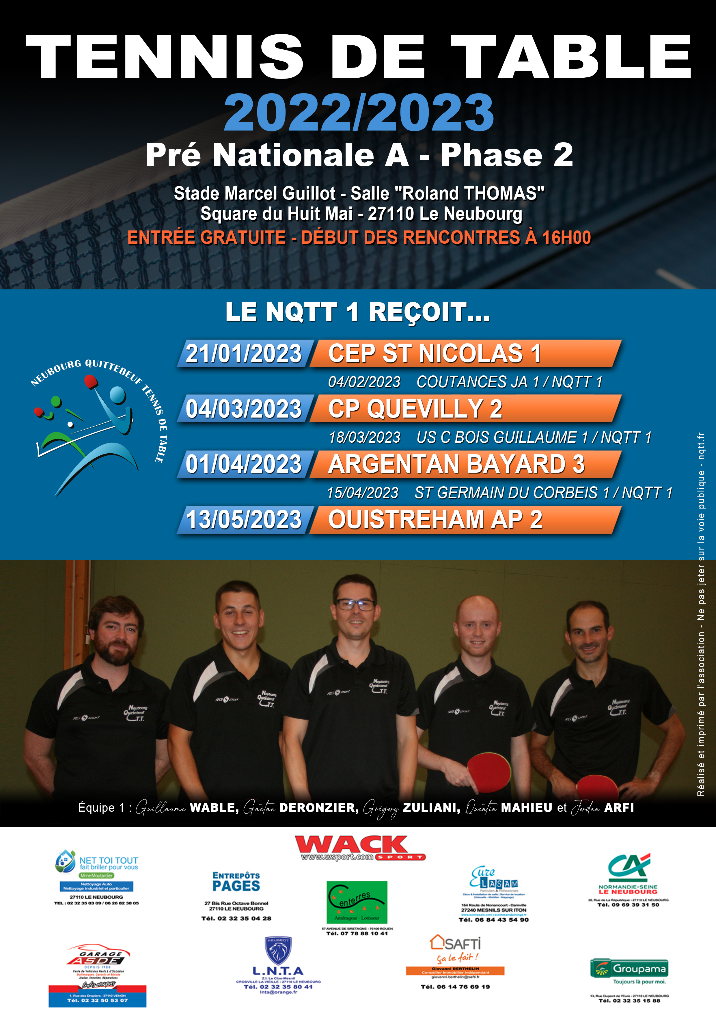 Affiche NQTT 2022 23 Nationale 3 Phase 1